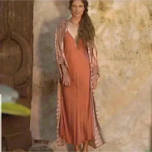 VINTAGE BOHEMIAN ROBE KIMONO - Picture 4 of 15